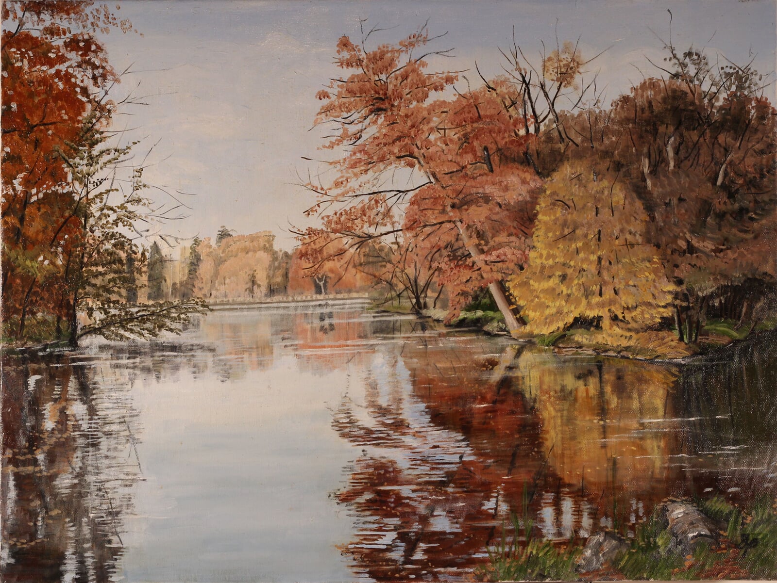 Dana Pacáková: Lednické rybníky, 60 × 80 cm