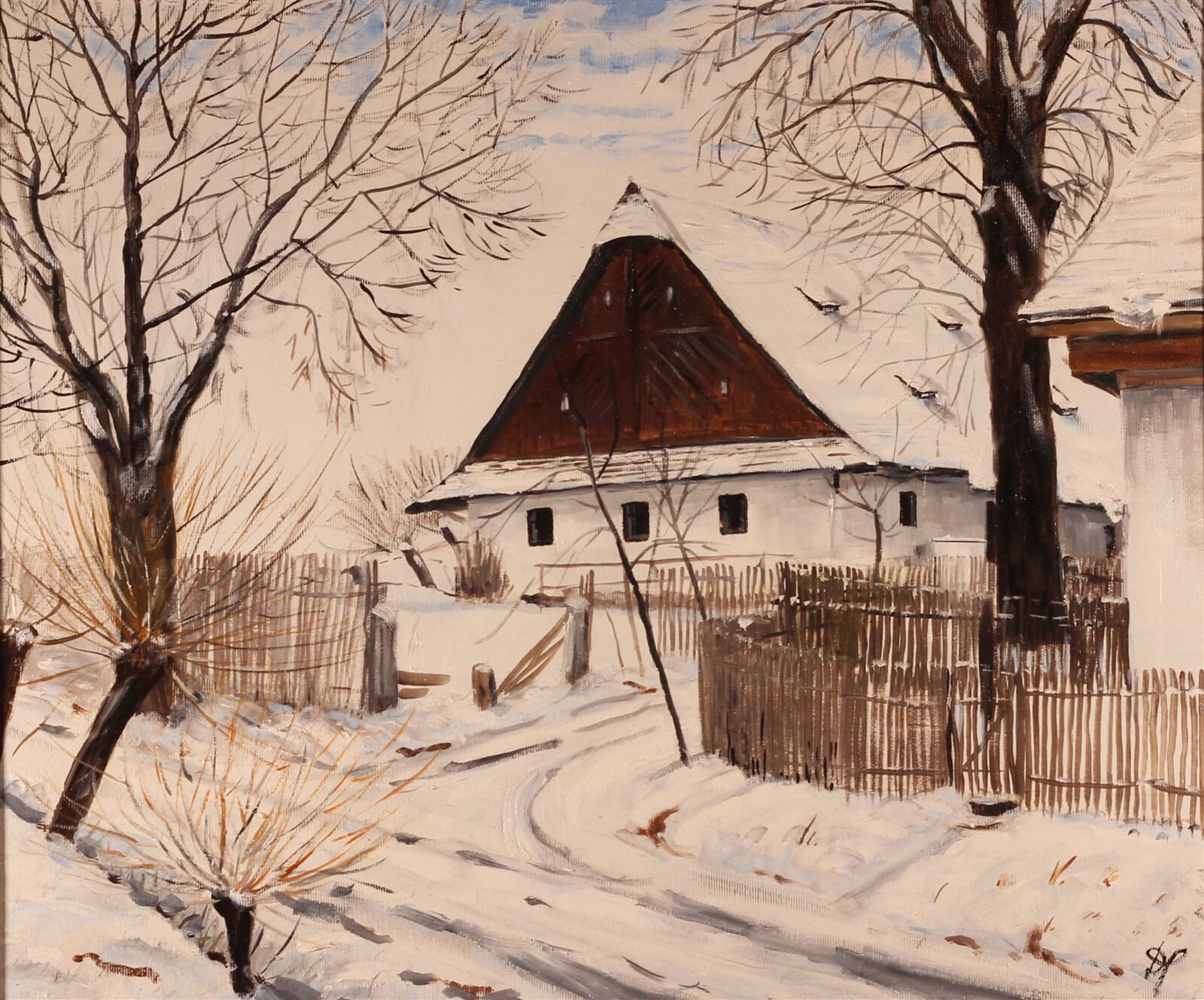 Dana Pacáková: Krátká v zimě, 50 × 60 cm