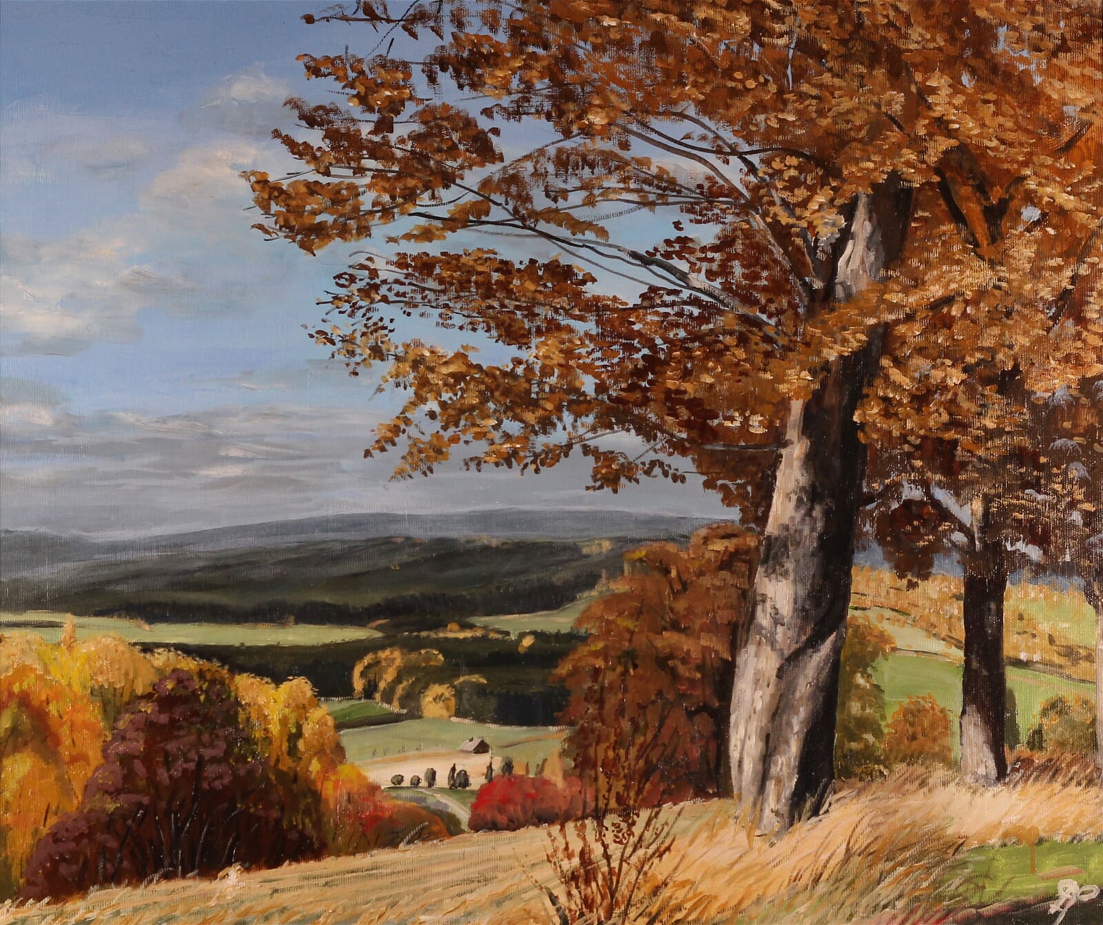 Dana Pacáková: Pohled z Kuklíku, 50 × 60 cm
