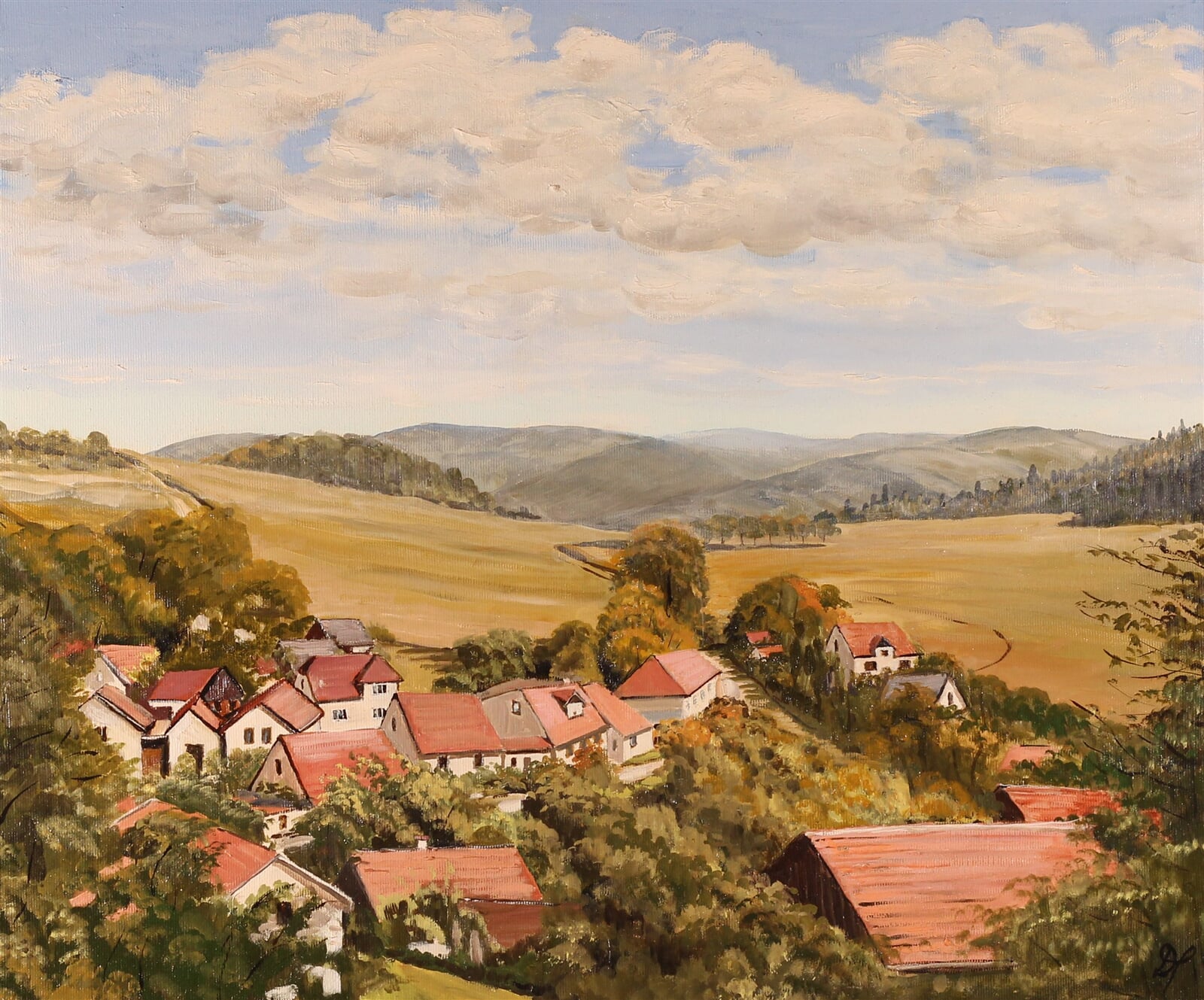 Dana Pacáková: Lískovec, 40 × 60 cm