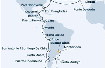 Costa Deliziosa - Argentina, Uruguay, Chile, Ekvádor, Panama, ... (Buenos Aires)