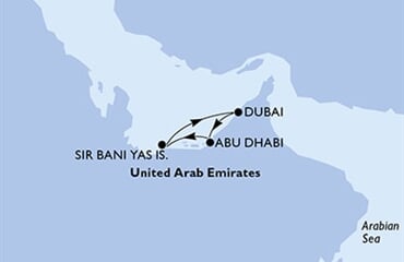 MSC Opera - Arabské emiráty (z Abú Dhabí)