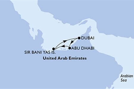 MSC Opera - Arabské emiráty (z Abú Dhabí)