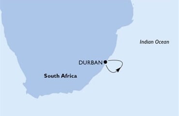 MSC Splendida - Jihoafrická r. (Durban)