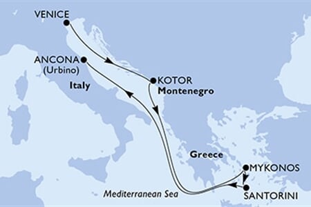 MSC Lirica - Itálie, Černá Hora, Brazílie, Řecko (z Benátek)
