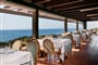 Restaurace s výhledem na moře, Teulada, Sardinie