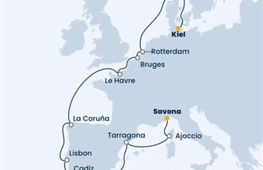 Costa Firenze - Itálie, Francie, Španělsko, Portugalsko, Belgie, ... (ze Savony)
