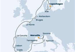 Costa Firenze - Francie, Itálie, Španělsko, Portugalsko, Belgie, ... (z Marseille)