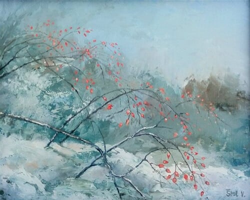 Šípkový keř v krajině