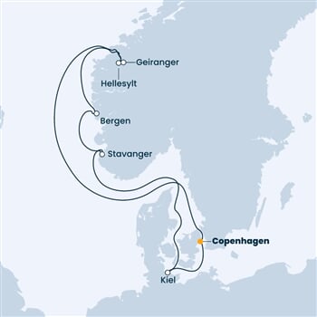 Trasa plavby CFI-CPH07A0I