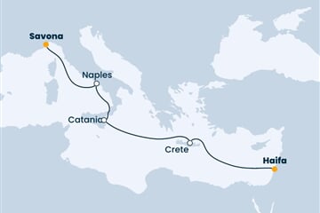 Costa Pacifica - Itálie, Řecko, Izrael (ze Savony)