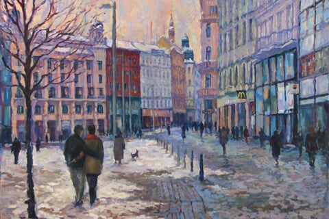 Náměstí Svobody v Brně,100x120,