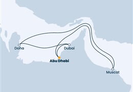 Costa Toscana - Arabské emiráty, Katar, Omán (z Abú Dhabí)