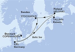MSC Fantasia - Dánsko, Estonsko, Finsko, Švédsko, Německo (z Kodaně)