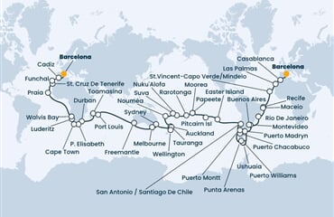 Costa Deliziosa - Španělsko, Maroko, Kapverdy, Brazílie, Uruguay, ... (z Barcelony)