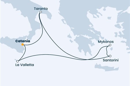Costa Pacifica - Itálie, Malta, Řecko (Catania)