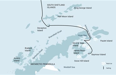 Weddell Sea – In search of the Emperor Penguin, incl. helicopters (m/v Ortelius)