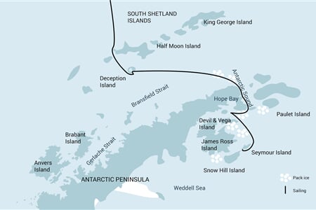 Weddell Sea – In search of the Emperor Penguin, incl. helicopters (m/v Ortelius)