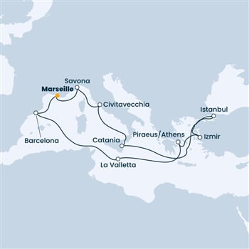 Trasa plavby CFO-MRS14A1A