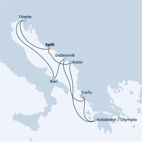 Trasa plavby CDE-SPU07020