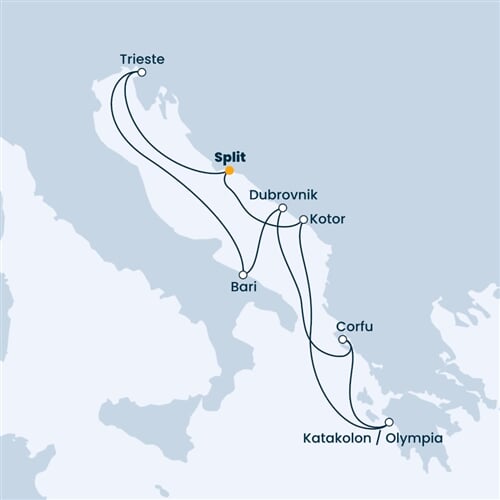Trasa plavby CDE-SPU07A03