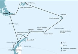 Falkland Islands - South Georgia - Elephant Island - Antarctica - Polar Circle (m/v Hondius)