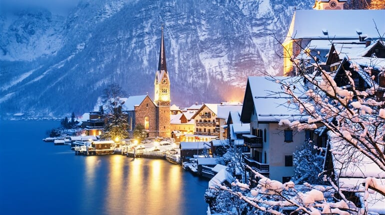 Rakousko - adventní Hallstatt