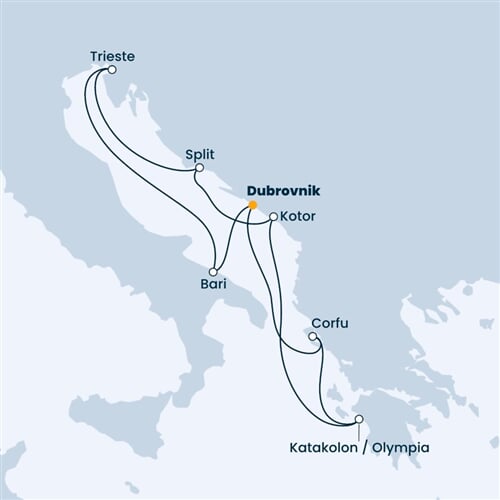 Trasa plavby CDE-DBV07A04