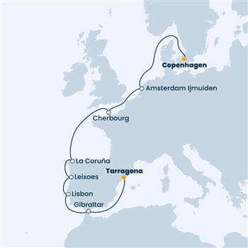 Trasa plavby CFS-CPH10A02