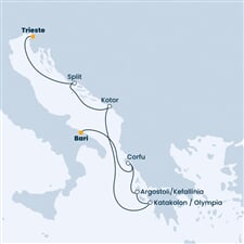 Costa Deliziosa - Itálie, Chorvatsko, Černá Hora, Řecko (z Terstu)