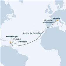 Costa Fortuna - Nizozemské Antily, Španělsko, Francie, Itálie (Pointe-a-Pitre)