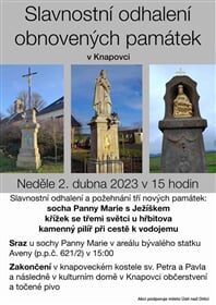 Tři svatí na křížku v Knapovci