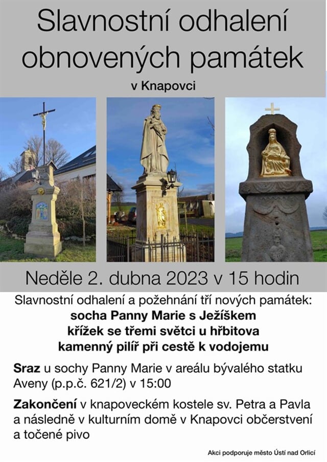 Tři svatí na křížku v Knapovci