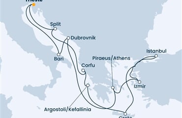 Costa Deliziosa - Itálie, Chorvatsko, Řecko, Turecko (z Terstu)