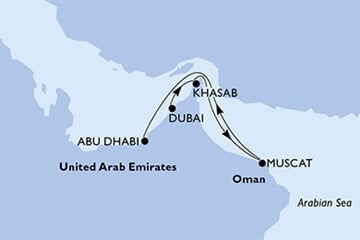 MSC Opera - Arabské emiráty, Omán (z Dubaje)