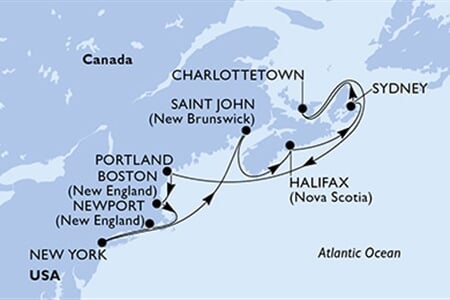 MSC Meraviglia - USA, Kanada (z New Yorku)