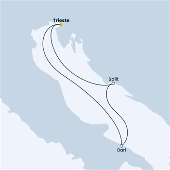 Trasa plavby CDE-TRS03048