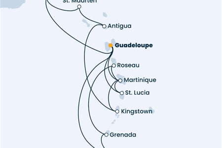 Costa Fortuna - Nizozemské Antily, Trinidad a Tobago, Dominika, Panenské o. (britské), Sv.Vincenc a Grenadiny (Pointe-a-Pitre)