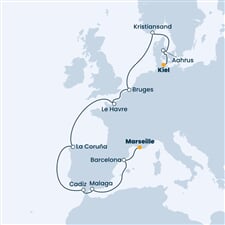Costa Diadema - Francie, Španělsko, Belgie, Norsko, Dánsko, ... (z Marseille)