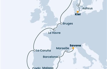 Costa Diadema - Itálie, Francie, Španělsko, Belgie, Norsko, ... (ze Savony)