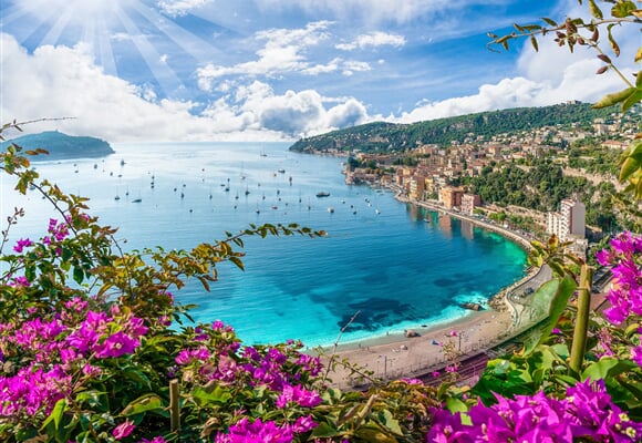 Azurové pobřeží, Monako, Éze, Nice, koupání v moři i poznávání