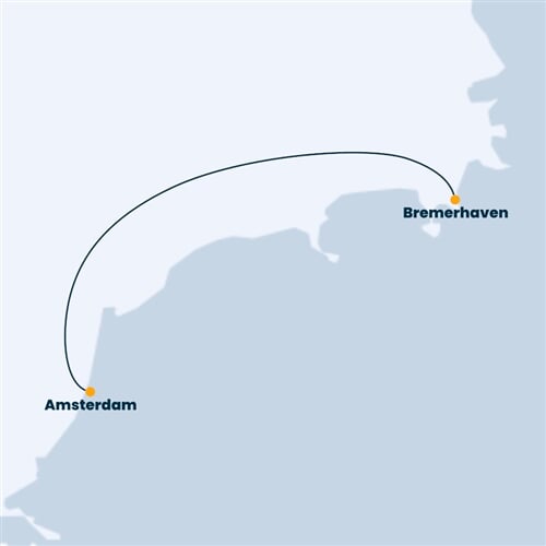Trasa plavby CFA-AMS02011