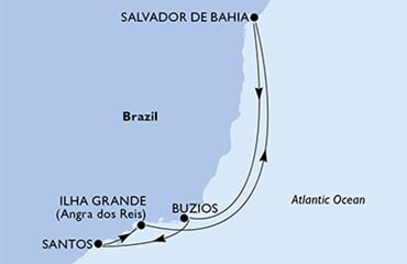 MSC Grandiosa - Brazílie (Santos)