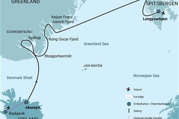Iceland - Northeast Greenland – Spitsbergen (m/v Ortelius)
