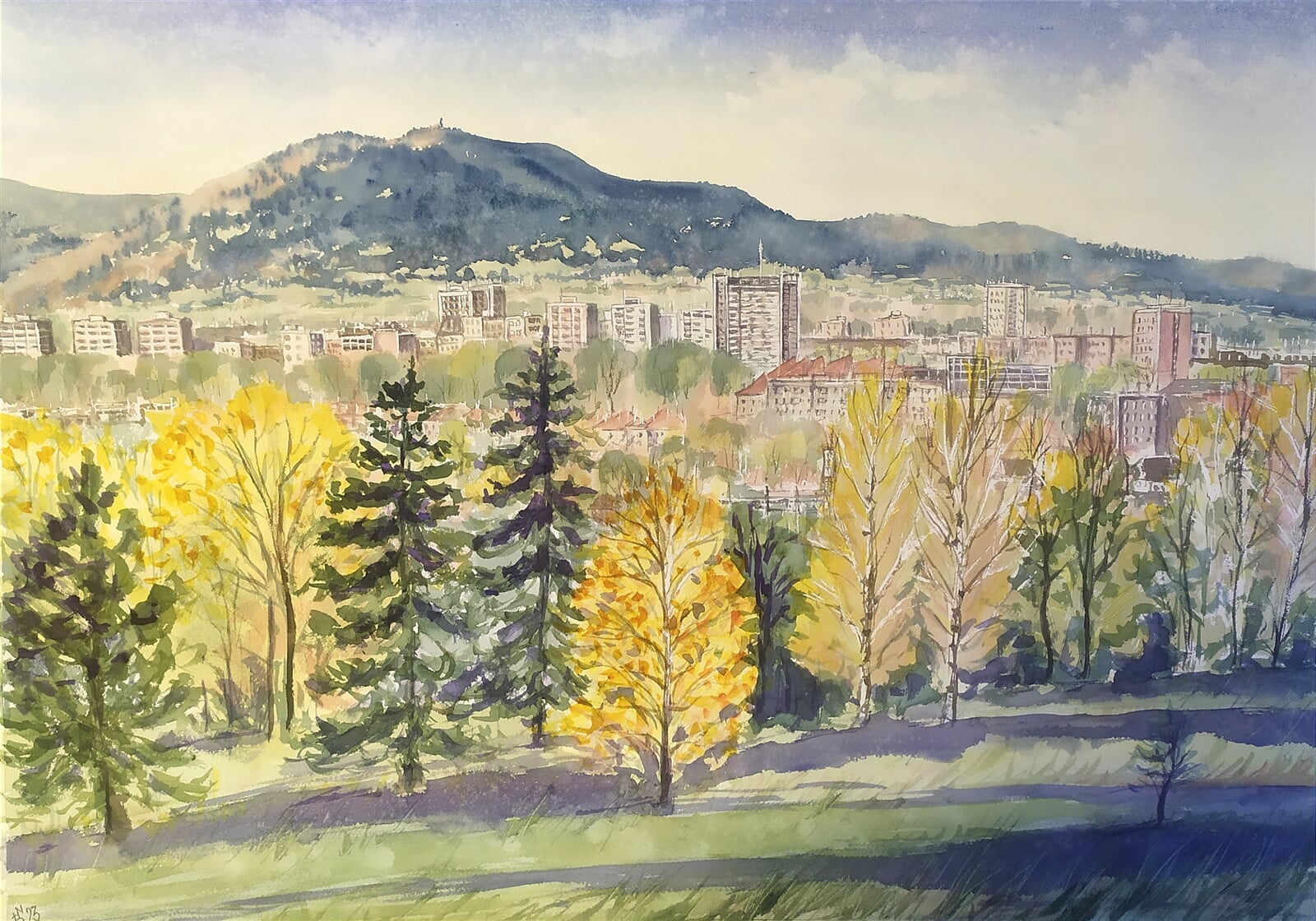 Blažena Niemcová : Třinec, 50 × 70 cm