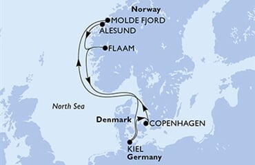 MSC Euribia - Německo, Dánsko, Norsko (z Kielu)