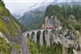 Železniční most Landwasser - v údolí Albula