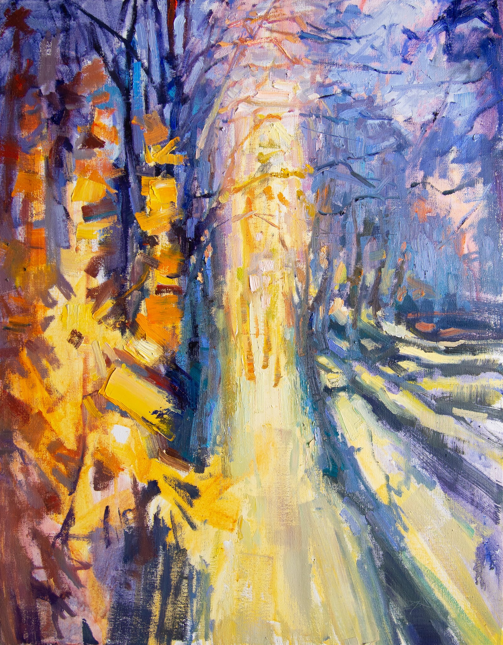 Adéla Topolová: Zlatý pás, 70 × 55 cm