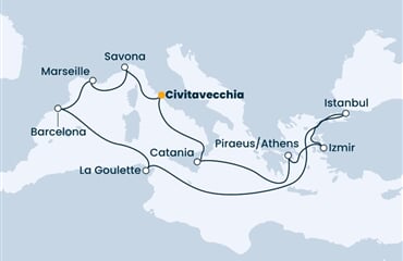 Costa Fortuna - Itálie, Řecko, Turecko, Tunisko, Španělsko, ... (z Civitavecchie)