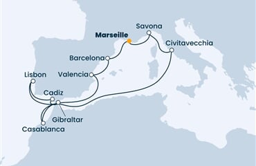 Costa Fortuna - Francie, Itálie, Španělsko, Portugalsko, Velká Británie, ... (z Marseille)